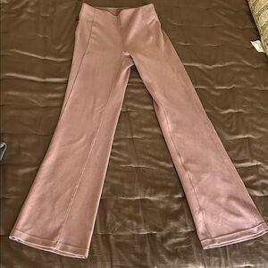 Lululemon Ribbed Flared Pants - Mauve Pink